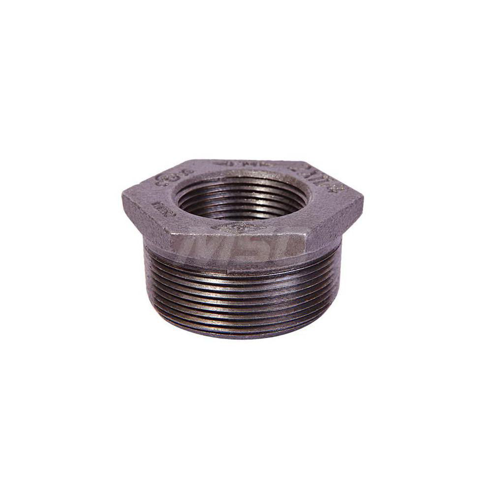 Value Collection MDB241 50X15 Size 2 x 1/2", Class 150, Malleable Iron Black Pipe Hex Bushing