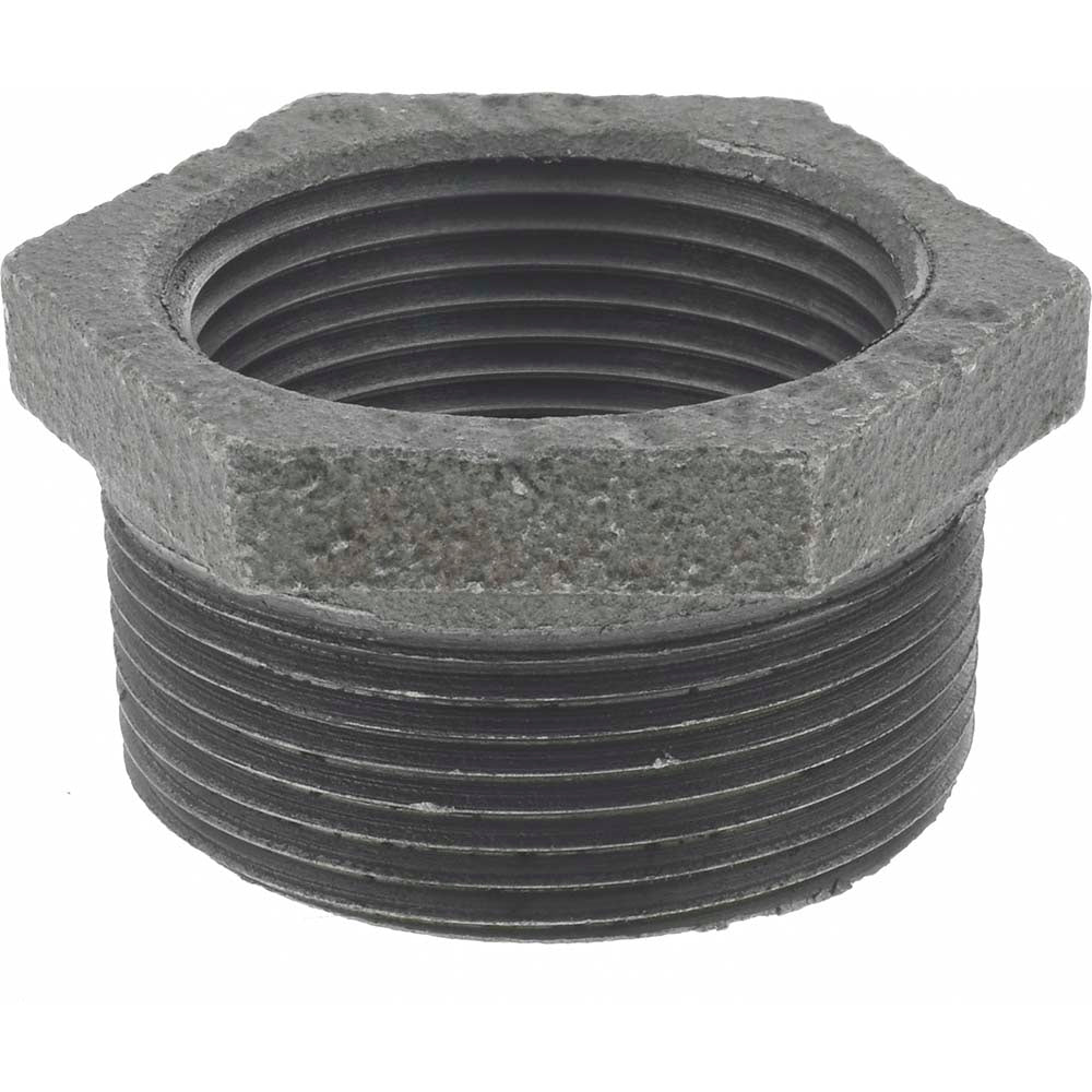 Value Collection MDB241 40X32 Size 1-1/2 x 1-1/4", Class 150, Malleable Iron Black Pipe Hex Bushing