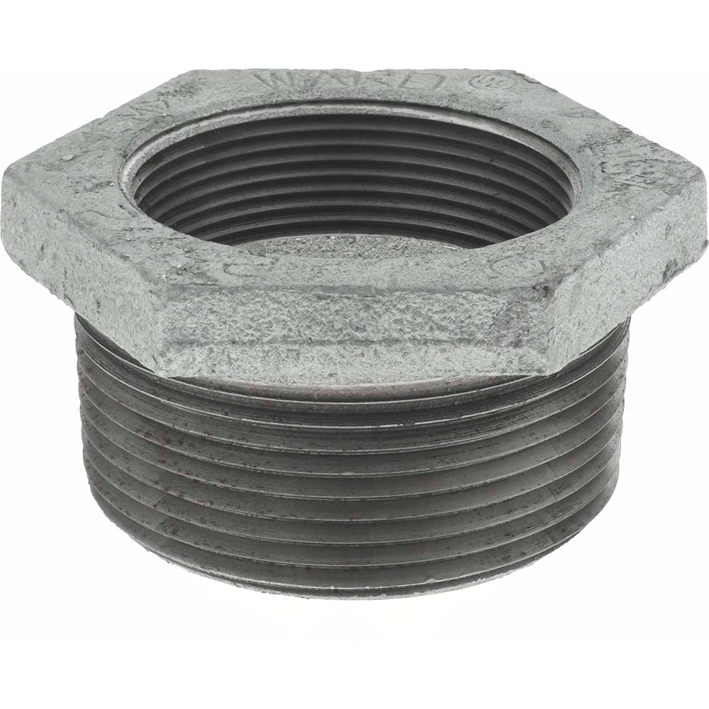 Value Collection G241 65X50 2-1/2 x 2" Galvanized Malleable Iron Pipe Hex Bushing