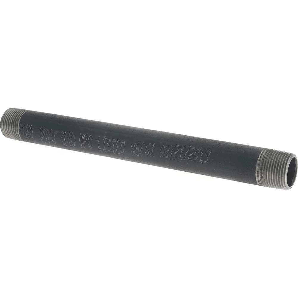 Value Collection NB05100 Black Pipe Nipple 3/4" Dia x 10" Long, Schedule 40