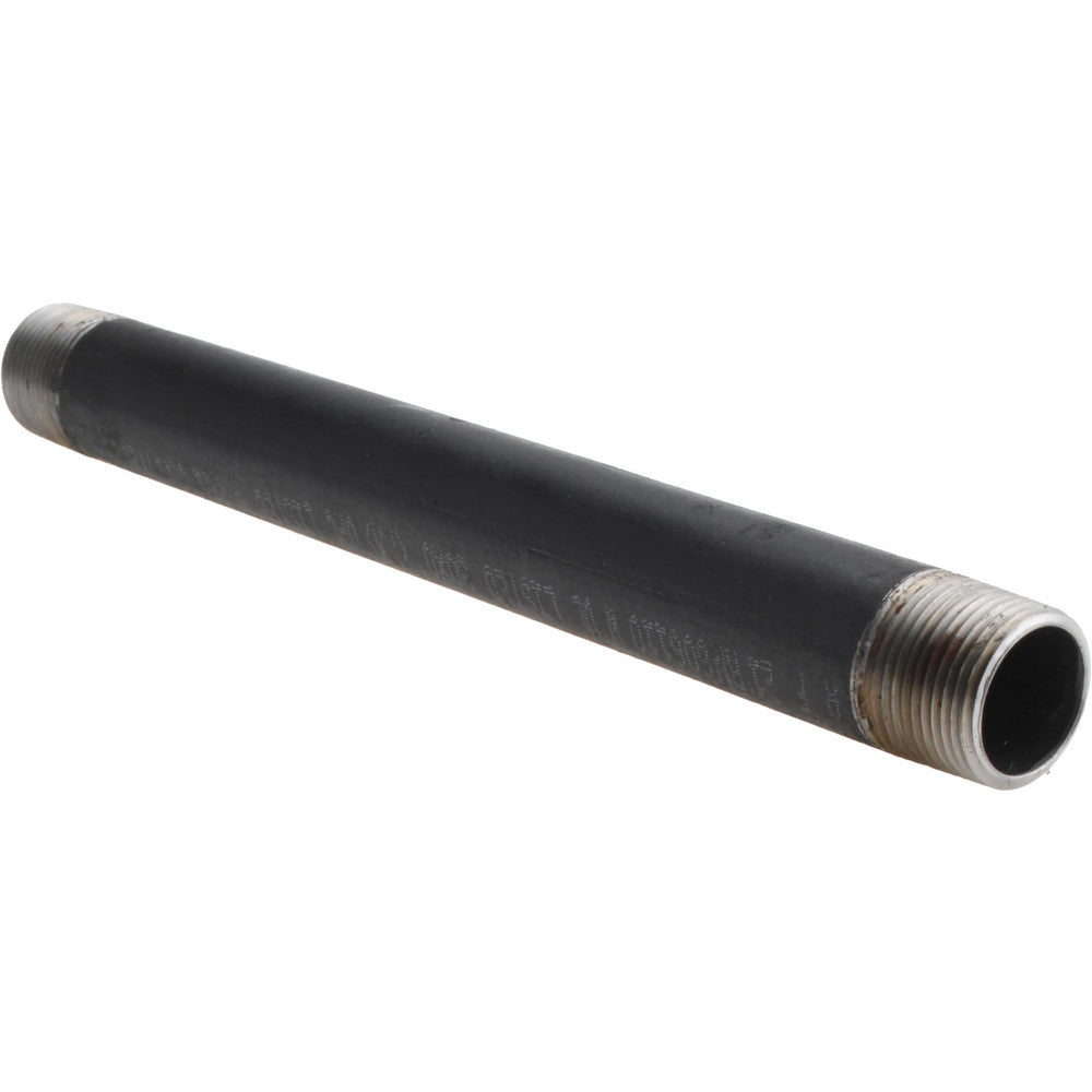 Value Collection NB06120 Black Pipe Nipple 1" Dia x 12" Long, Schedule 40