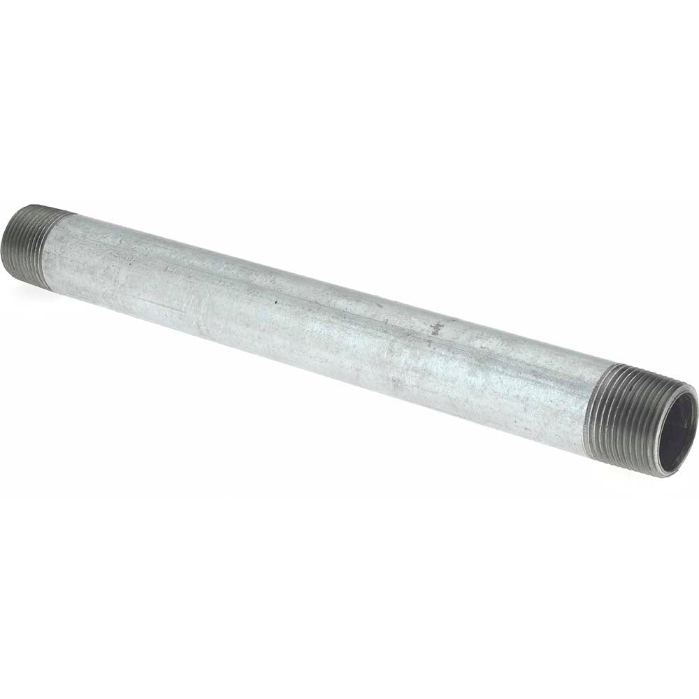 Value Collection NG06120 Galvanized Pipe Nipple 1", 12" Long, Schedule 40, Steel