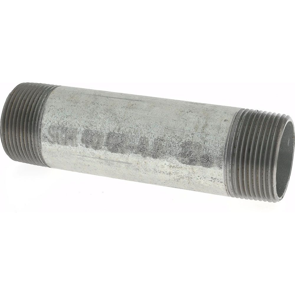 Value Collection NG07055 Galvanized Pipe Nipple 1-1/4", 5-1/2" Long, Schedule 40, Steel