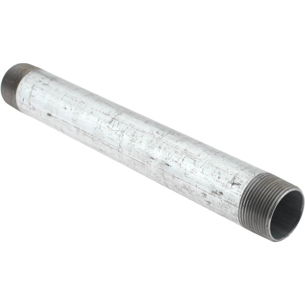 Value Collection NG07120 Galvanized Pipe Nipple 1-1/4", 12" Long, Schedule 40, Steel