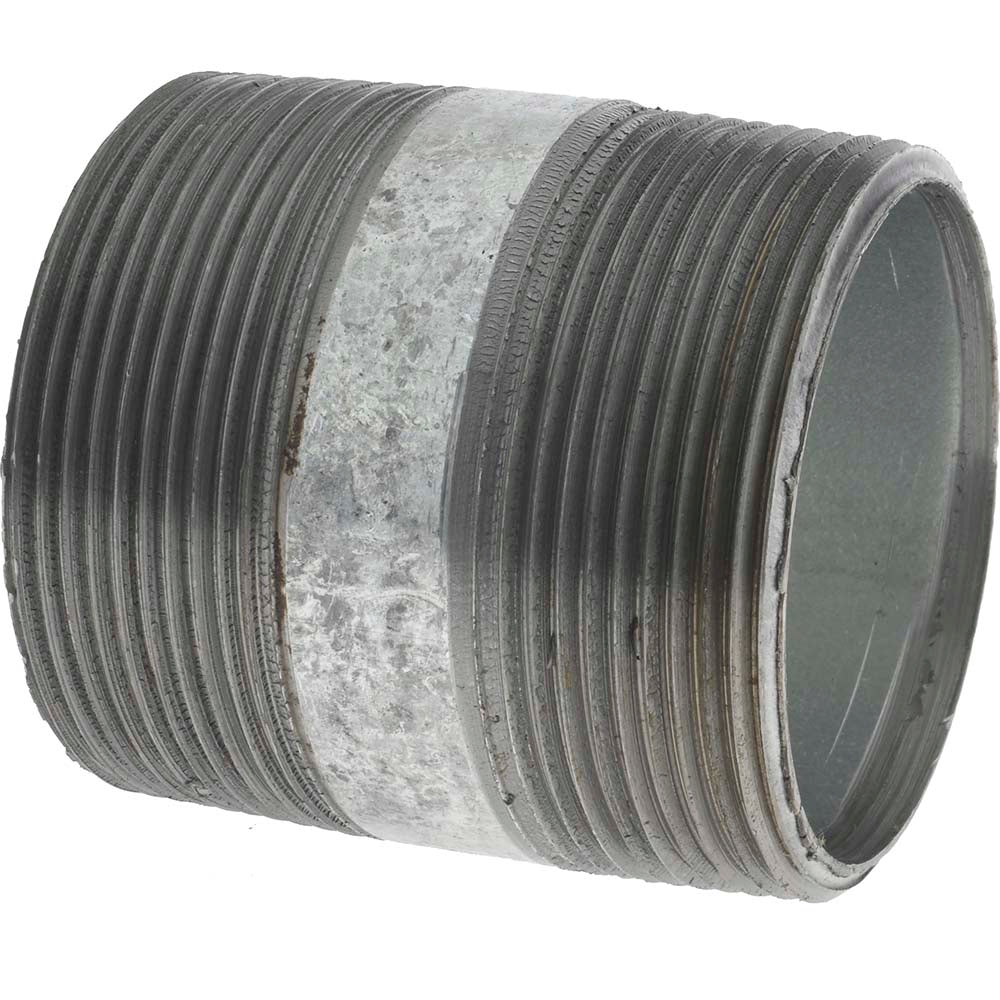 Value Collection NG09025 Galvanized Pipe Nipple 2", 2-1/2" Long, Schedule 40, Steel