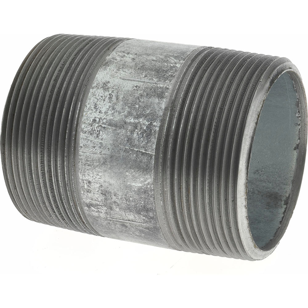 Value Collection NG09030 Galvanized Pipe Nipple 2", 3" Long, Schedule 40, Steel