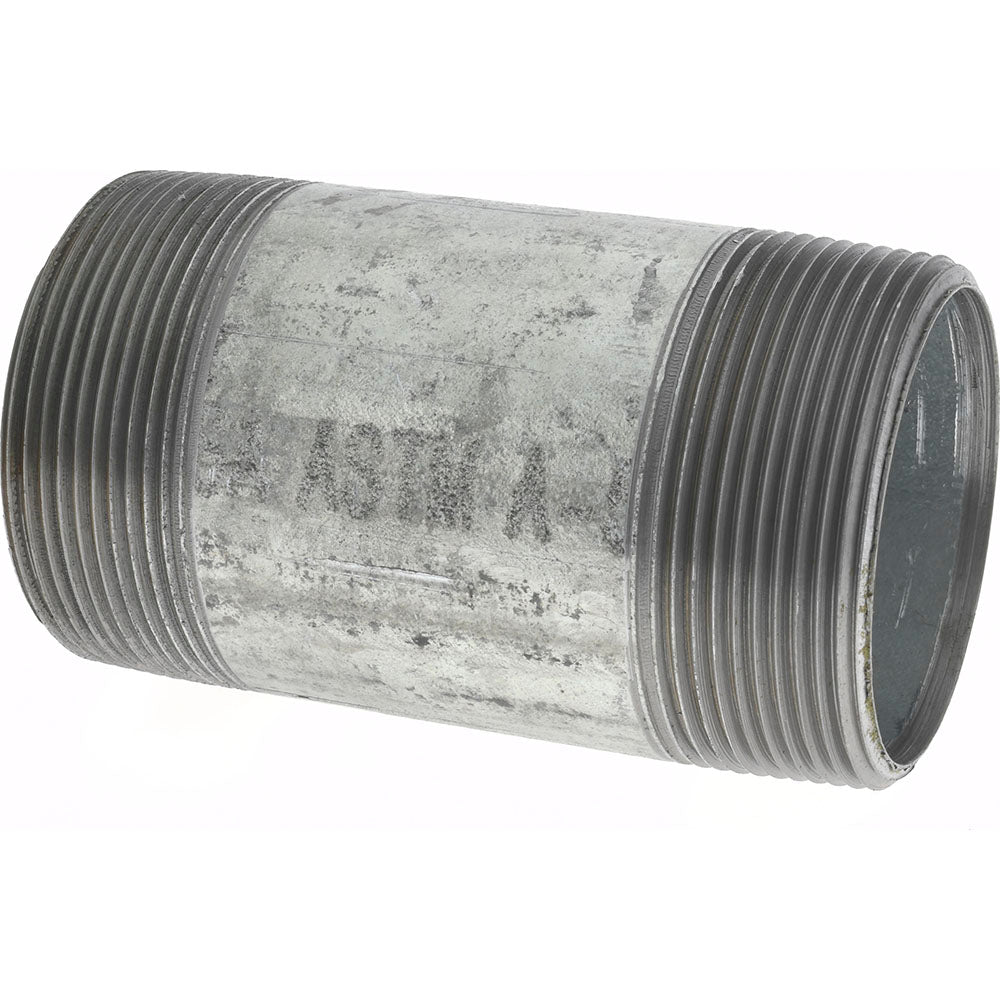 Value Collection NG09040 Galvanized Pipe Nipple 2", 4" Long, Schedule 40, Steel