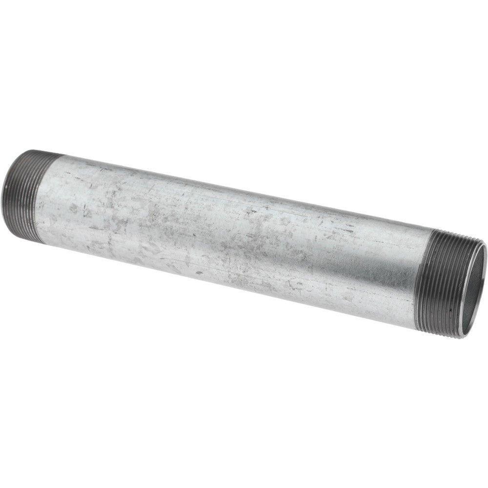 Value Collection NG09120 Galvanized Pipe Nipple 2", 12" Long, Schedule 40, Steel