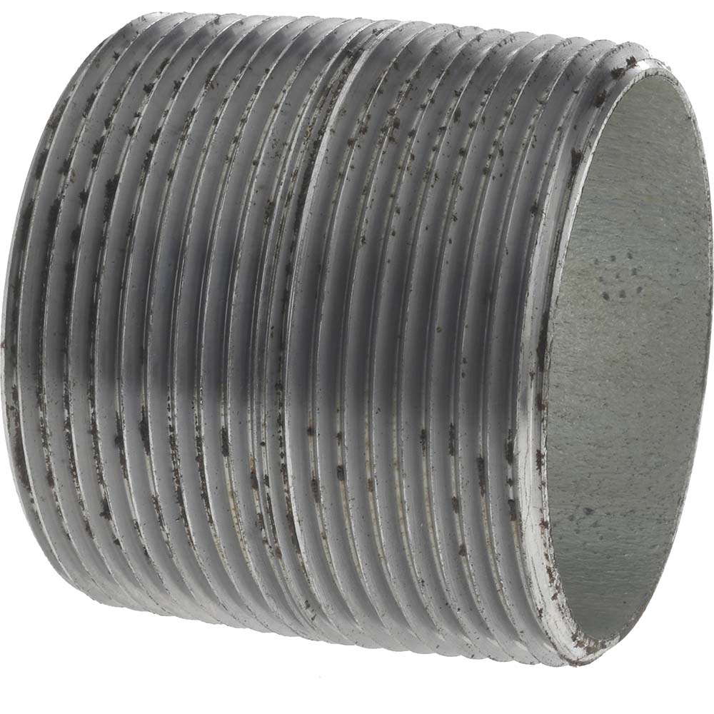 Value Collection NG10001 Galvanized Pipe Nipple 2-1/2", 2-1/2" Long, Schedule 40, Steel