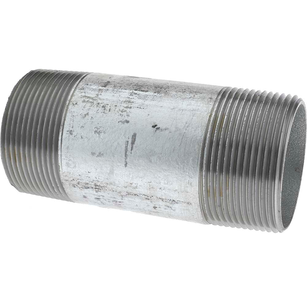 Value Collection NG10060 Galvanized Pipe Nipple 2-1/2", 6" Long, Schedule 40, Steel