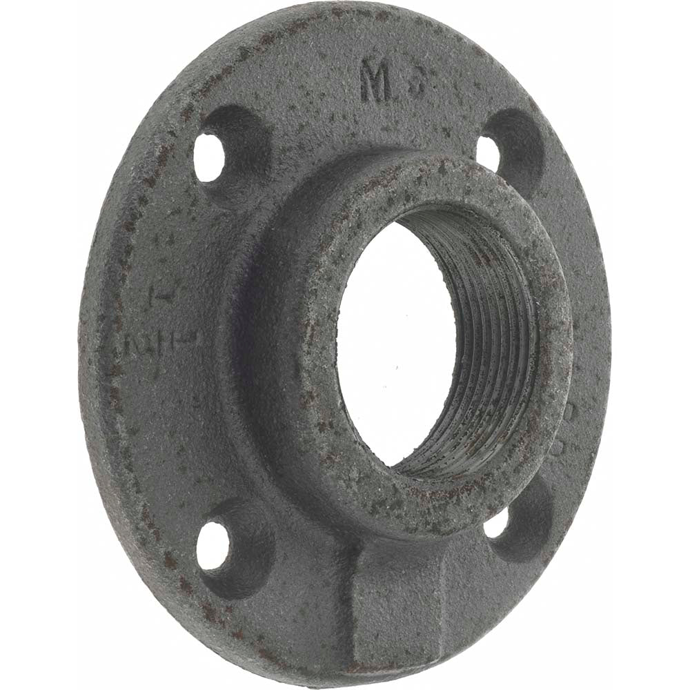 Anvil 0310105804 1-1/2" Pipe, 4-1/2" OD, 7/8" Hub Length, Black Floor Pipe Flange