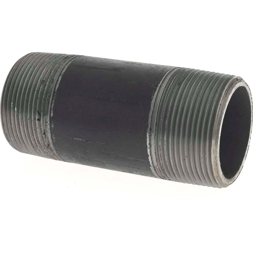 Value Collection 11/2101.6BLKBN80 Black Pipe Nipple 1-1/2" Dia x 4" Long, Schedule 80