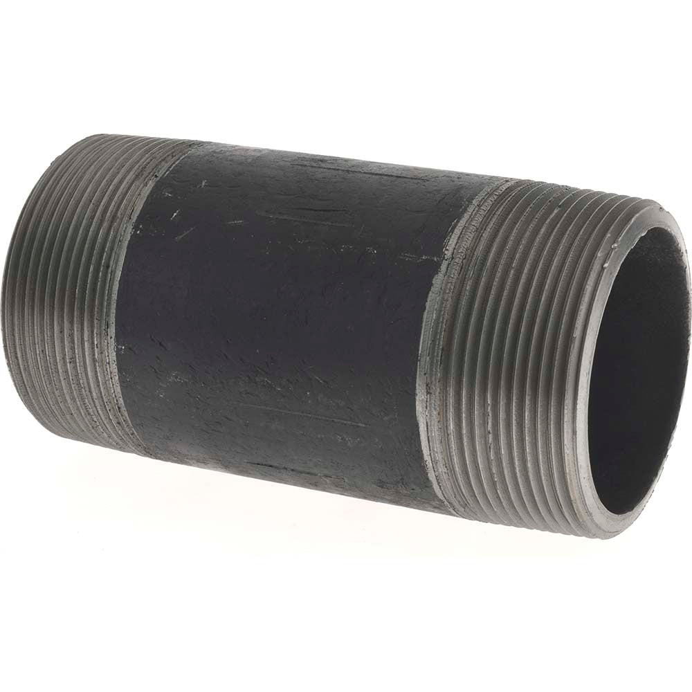 Value Collection 2114.3BLKBN80 Black Pipe Nipple 2" Dia x 4-1/2" Long, Schedule 80