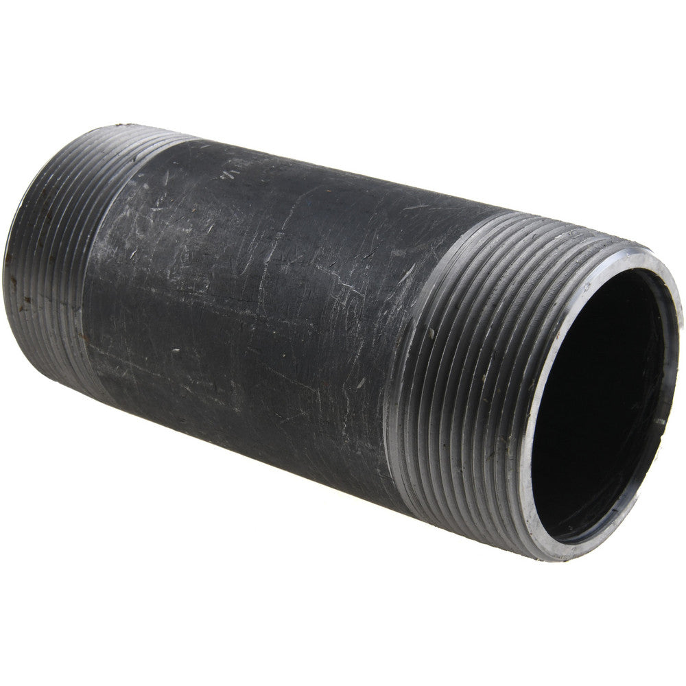 Value Collection 2127BLKBN80 Black Pipe Nipple 2" Dia x 5" Long, Schedule 80
