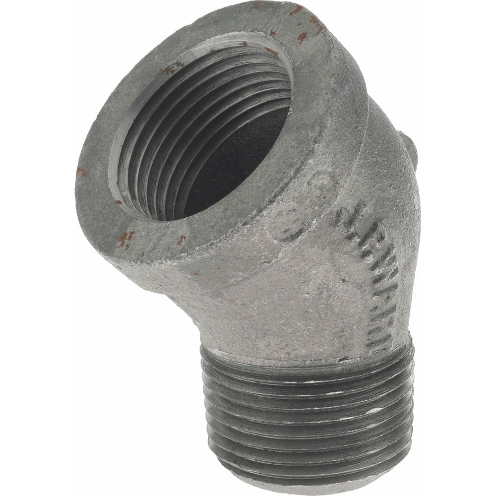 Value Collection B121 25 Black 45 ° Street Elbow 1", Threaded