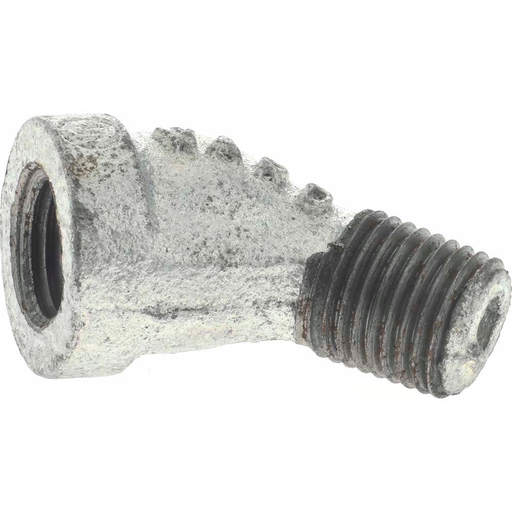 Value Collection MDG121 8 Malleable Iron Pipe 45 ° Street Elbow 1/4" Fitting