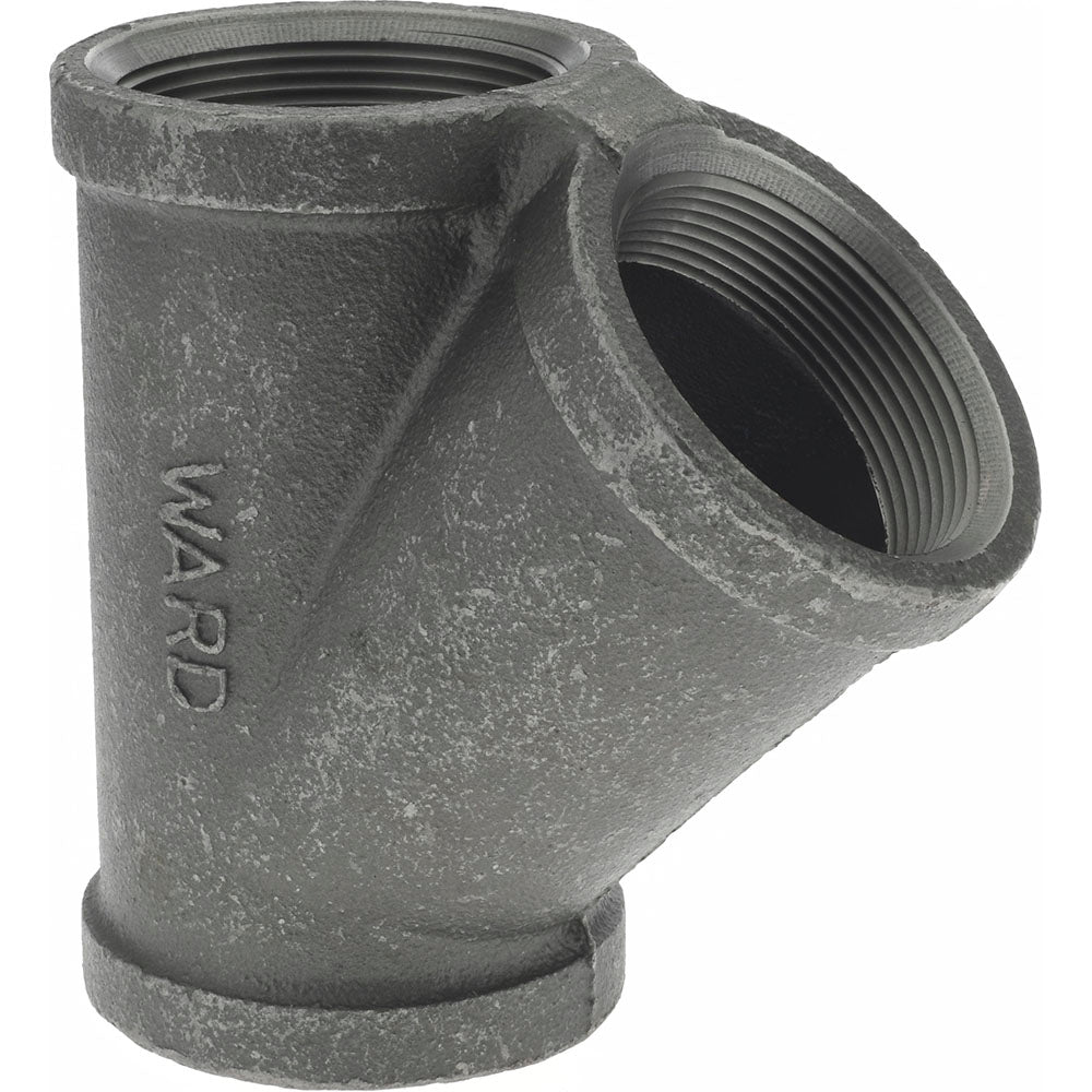 Value Collection B165 50 Size 2", Class 150, Malleable Iron Black Pipe 45° Lateral Y-Branch