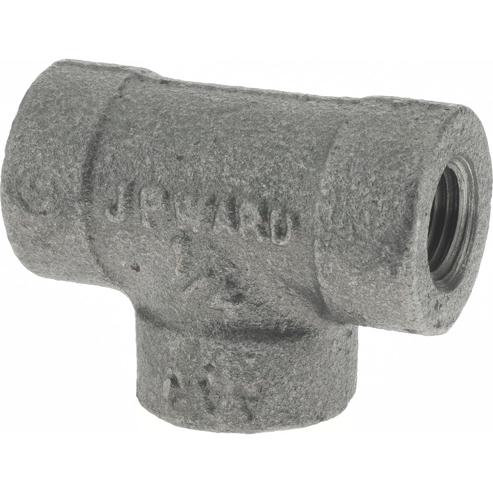 Value Collection B130 8 300# Black Tee 1/4", Threaded