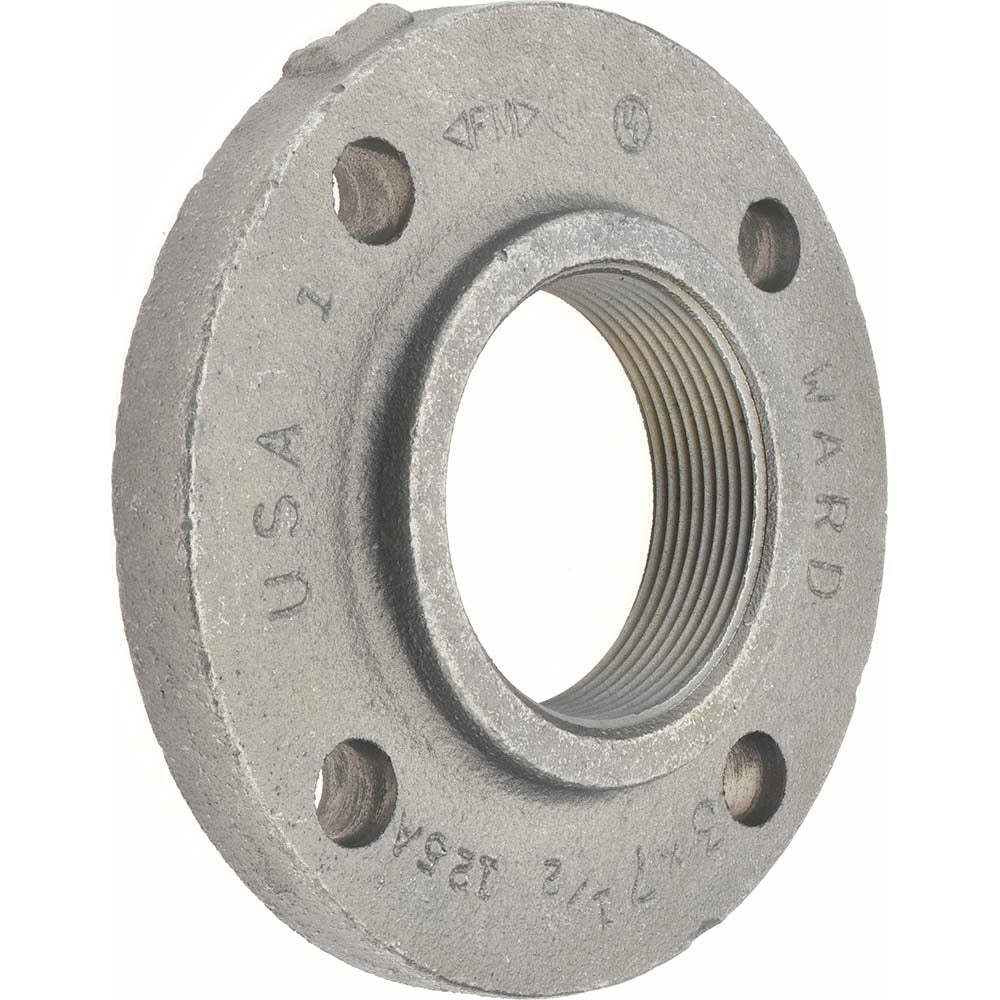 Anvil 0308003201 3" Pipe, 7-1/2" OD, 1-3/16" Hub Length, Iron Threaded Pipe Flange