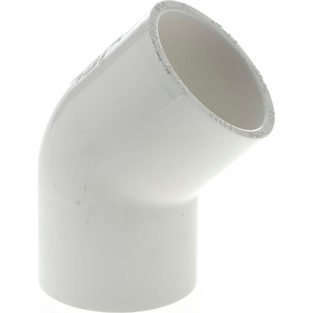 Value Collection 417-015 1-1/2" PVC Plastic Pipe 45° Elbow