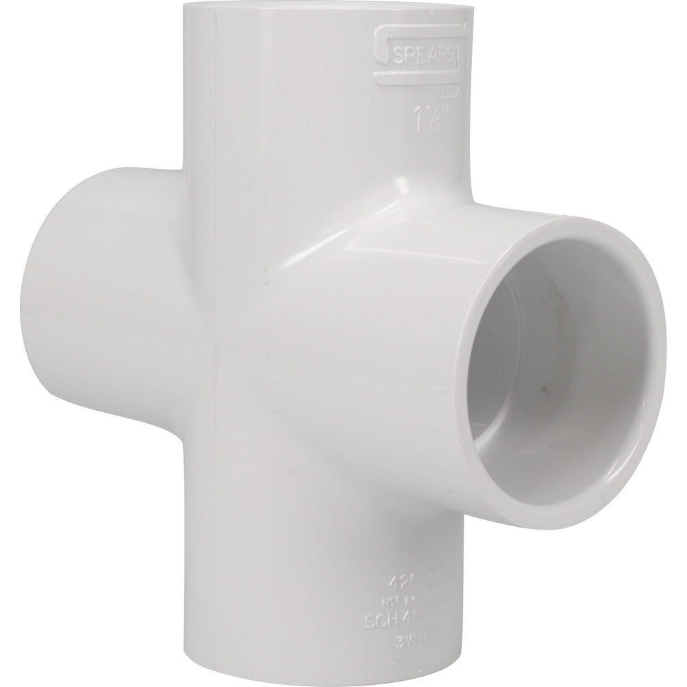 Value Collection 420-015 1-1/2" PVC Plastic Pipe Cross