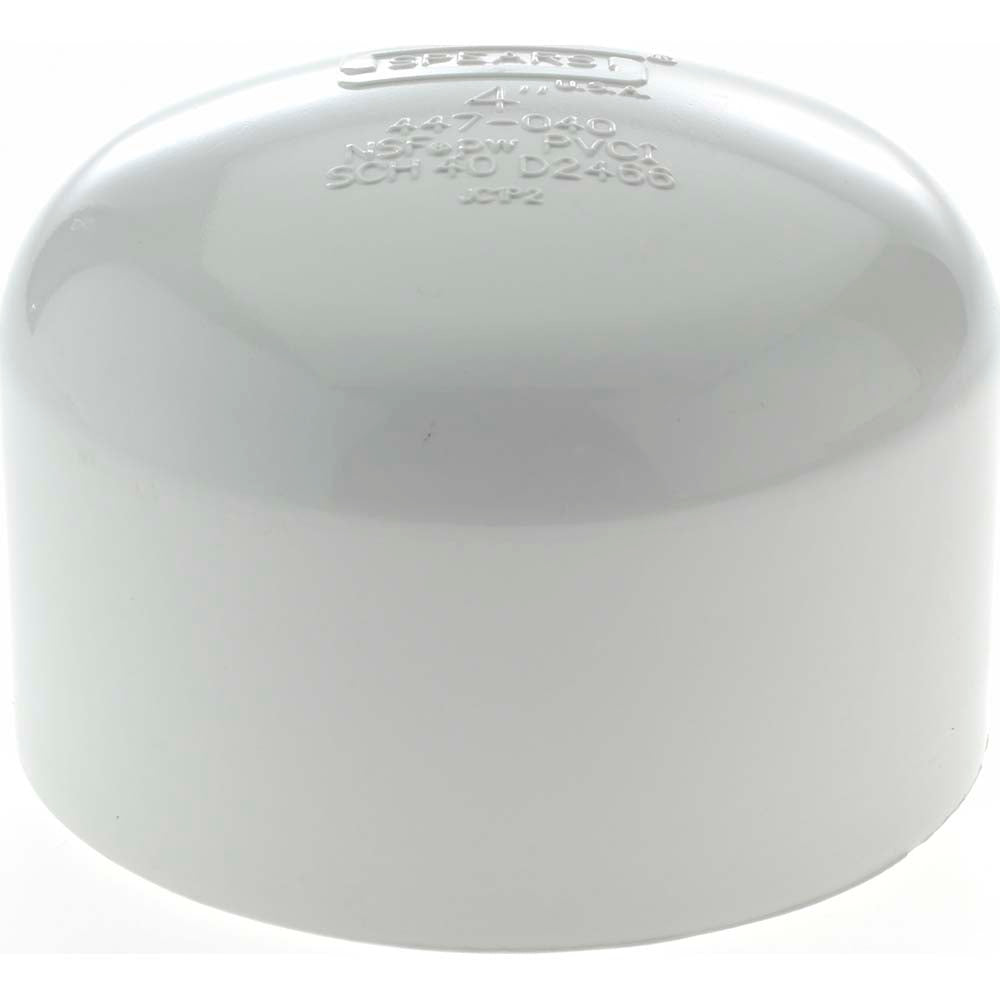 Value Collection 447-040 4" PVC Plastic Pipe End Cap