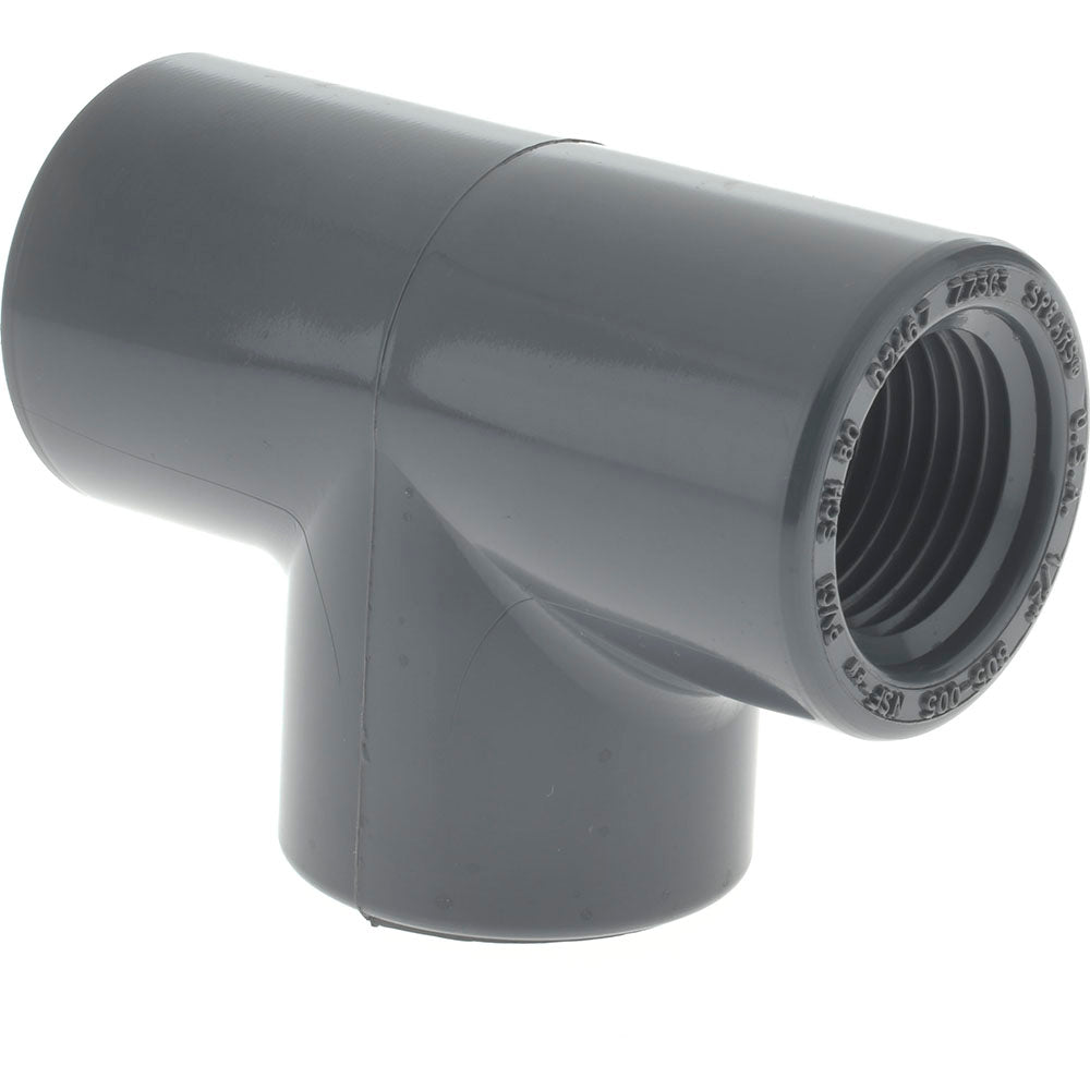 Value Collection 805-005 1/2" PVC Plastic Pipe Tee
