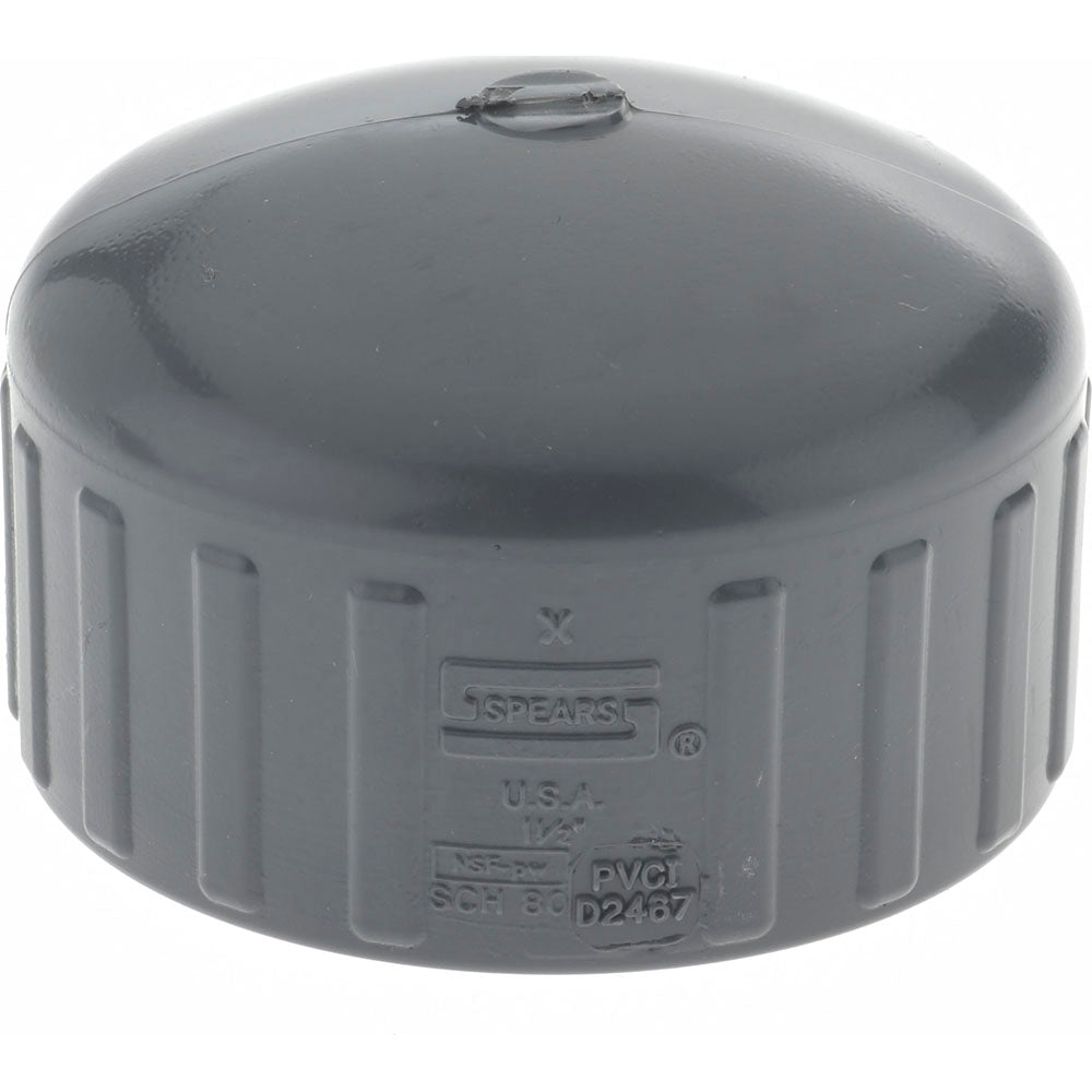 Value Collection 848-015 1-1/2" PVC Plastic Pipe End Cap