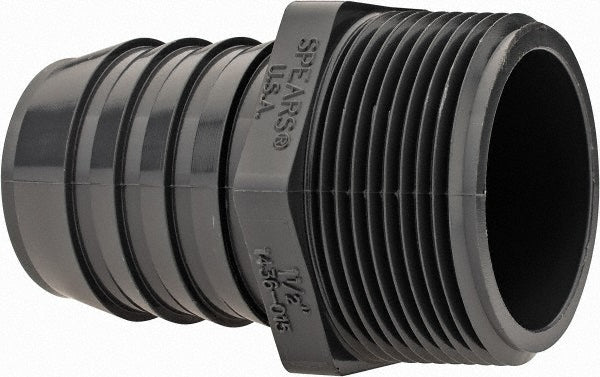 Value Collection 1436-015 Barbed Tube Adapter 1-1/2" Barbs, 1-1/2" MIPT