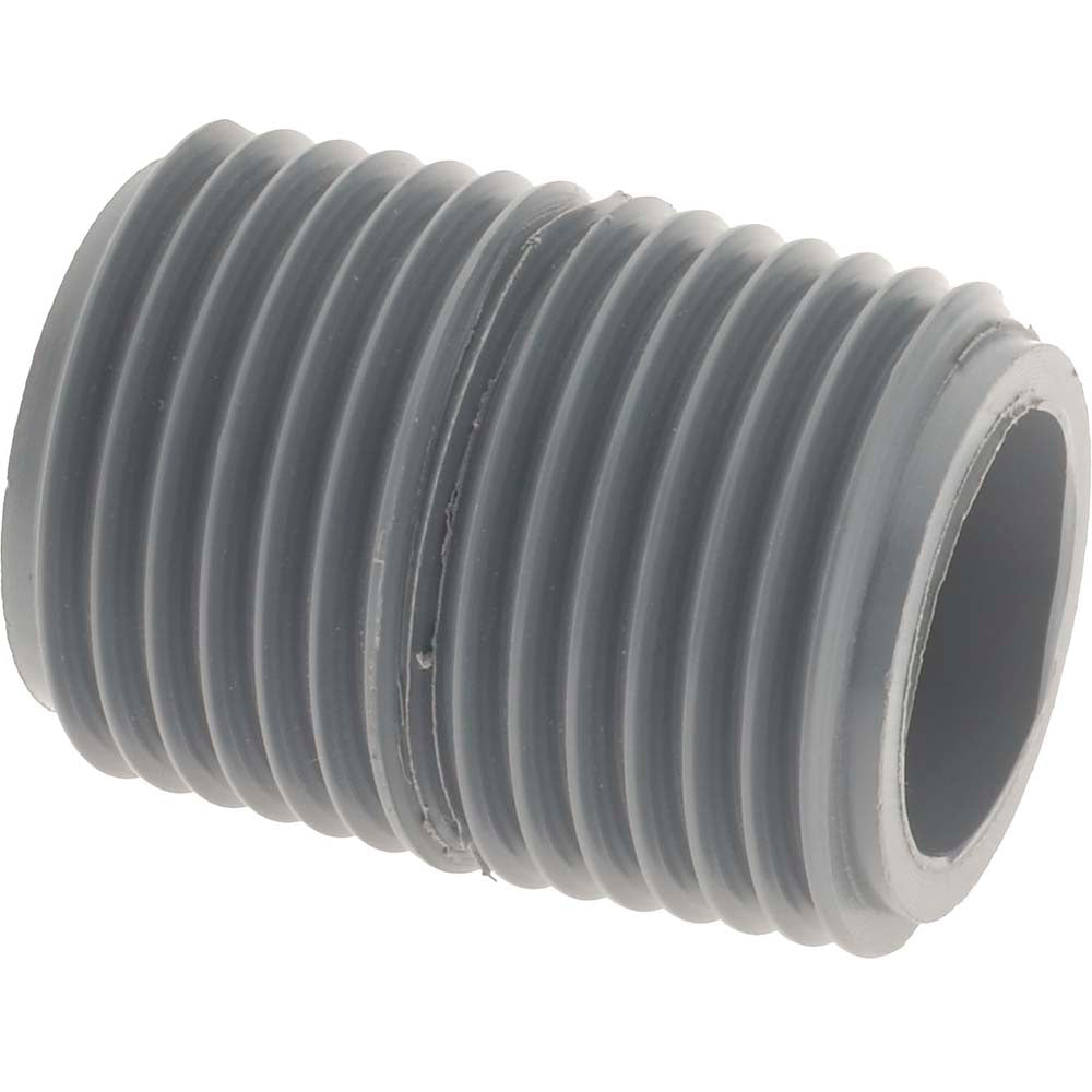 Value Collection 882-005C 1/2" Pipe, 1-1/8" Long CPVC Threaded Plastic Pipe Nipple