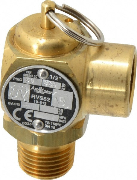 Apollo 10-512B-50 ASME Safety Relief Valve 1/2" Inlet, 50 Max psi