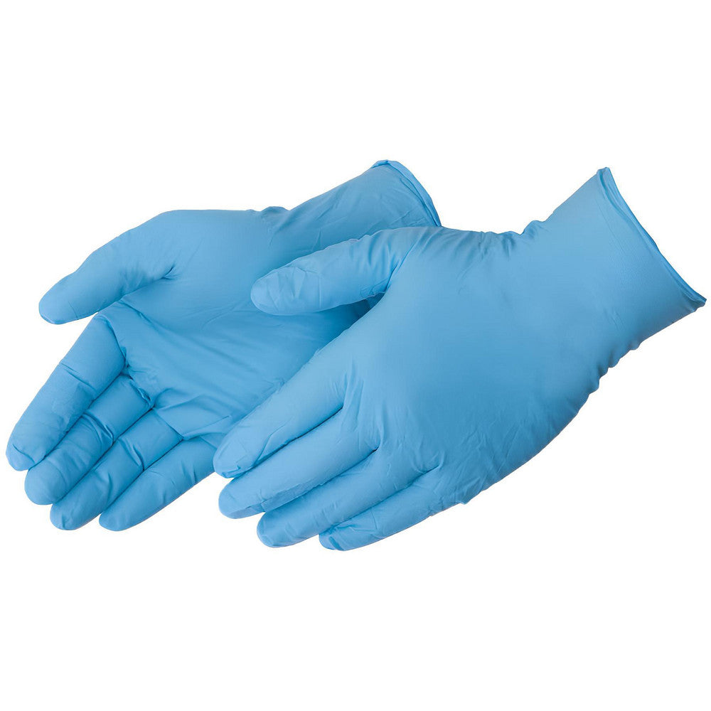 Liberty Safety 2016W/L Disposable Gloves 6 mil Thick, Nitrile, Powdered, Industrial Grade