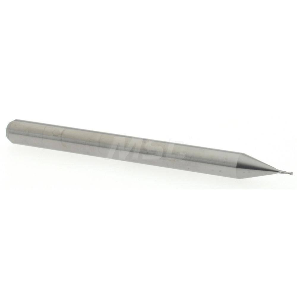 Accupro 12462298 Square End Mill 0.015" Dia, 0.045" LOC, 2 Flutes, Solid Carbide