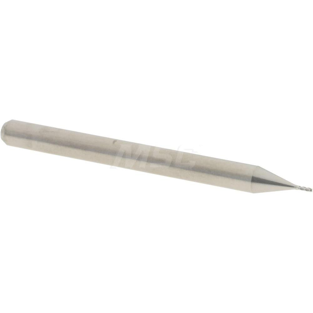 Accupro 12276797 Square End Mill 0.02" Dia, 0.06" LOC, 4 Flutes, Solid Carbide