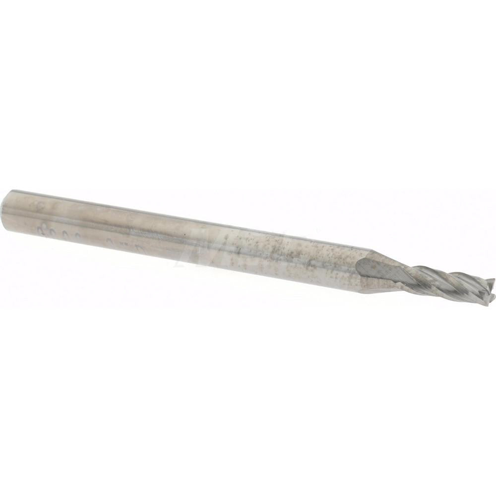 Accupro 12276857 Square End Mill 0.08" Dia, 0.24" LOC, 4 Flutes, Solid Carbide
