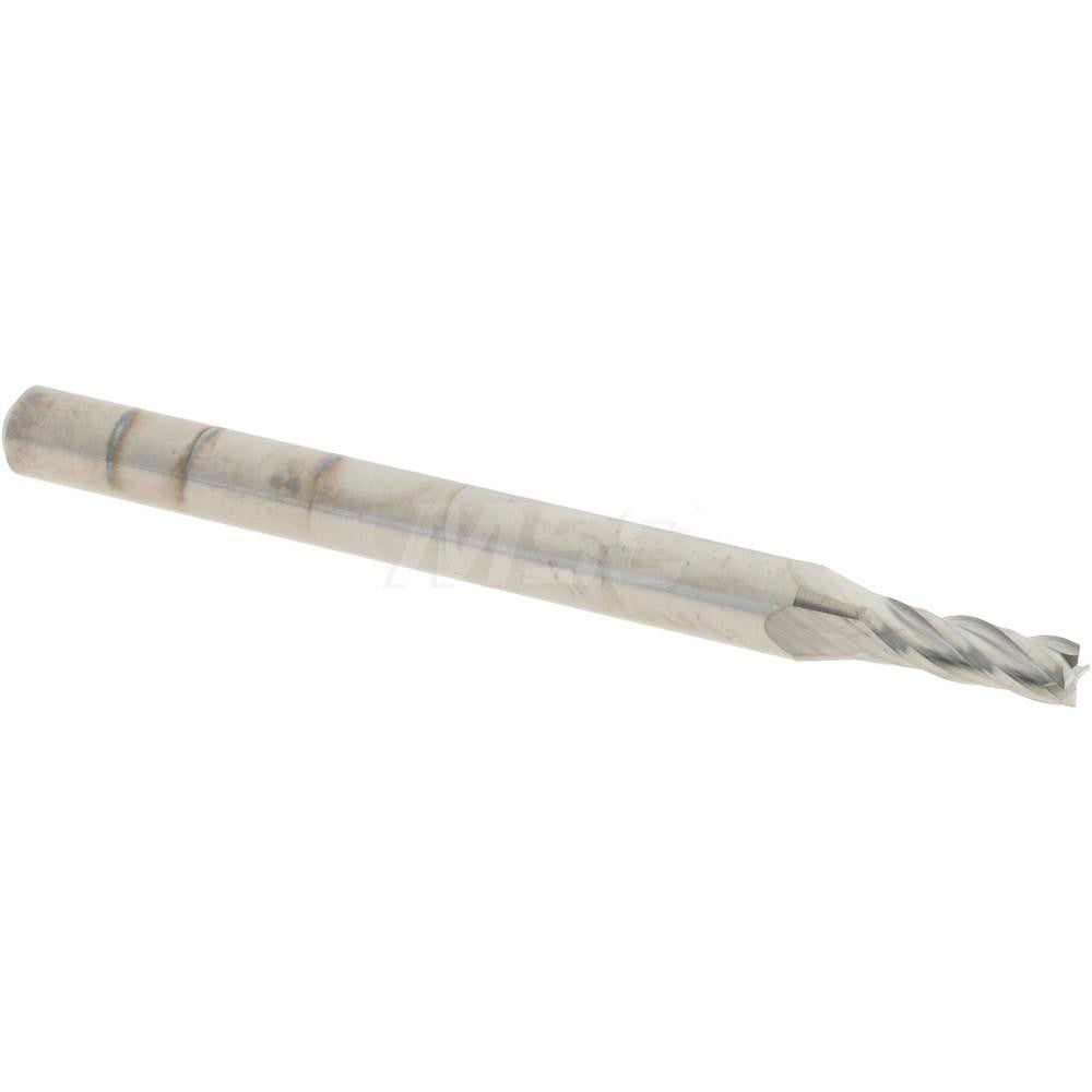 Accupro 12276862 Square End Mill 0.085" Dia, 0.255" LOC, 4 Flutes, Solid Carbide
