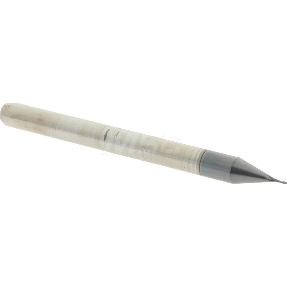 Accupro 14796889 Square End Mill 0.014" Dia, 0.042" LOC, 2 Flutes, Solid Carbide