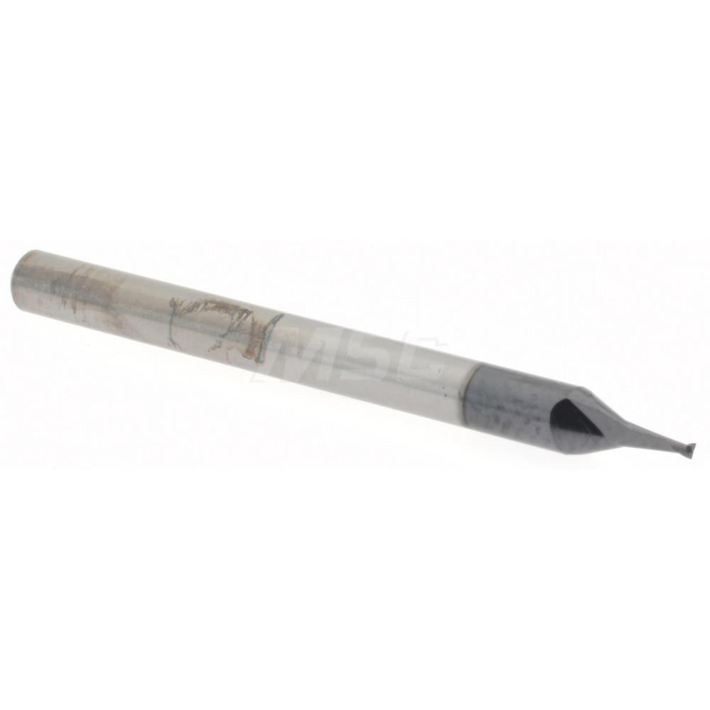 Accupro 14796997 Square End Mill 0.03" Dia, 0.045" LOC, 2 Flutes, Solid Carbide