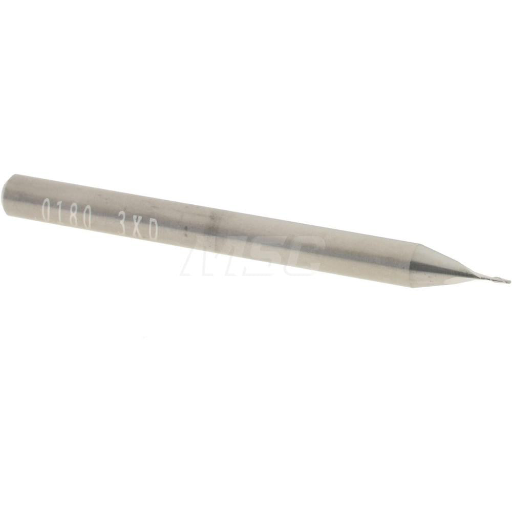 Accupro 12463572 Ball End Mill 0.018" Dia, 0.054" LOC, 2 Flute, Solid Carbide