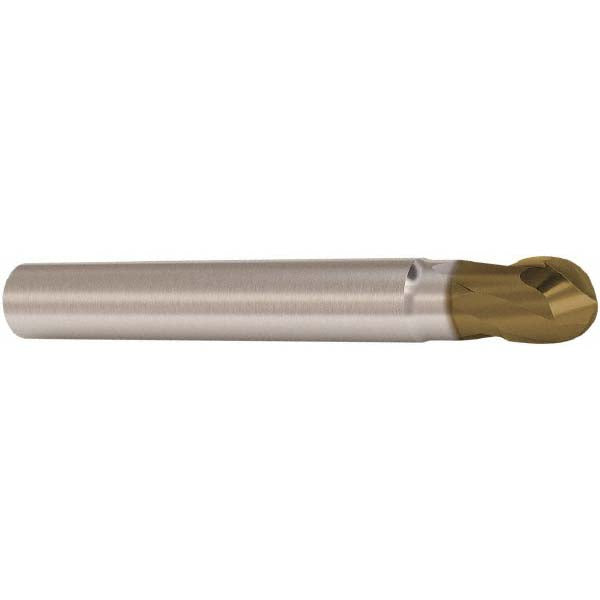 Seco 02968290 Corner Radius End Mill 8 mm Dia, 8 mm LOC, 4 mm Radius, 2 Flutes, Solid Carbide