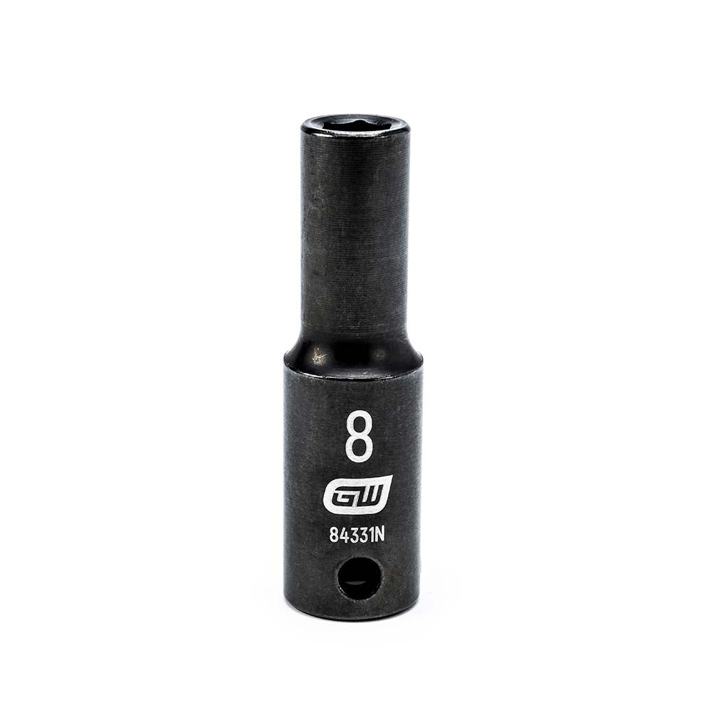 GEARWRENCH 84331N Impact Socket 3/8" Drive, 8 mm Socket, Hex Drive