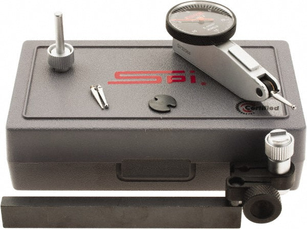 SPI CMS160726140 Test Indicator Kit 8 Pc, 0.03 to 0.03" Measuring Range, 1-1/4" Dial Dia, 0-15-0 Dial Reading