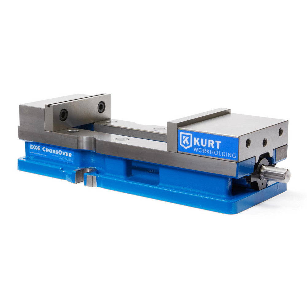 Kurt DX6 Machine Vise Single-Station, 6.00" Jaw Width, 9" Jaw Opening, Stationary Base, Precision