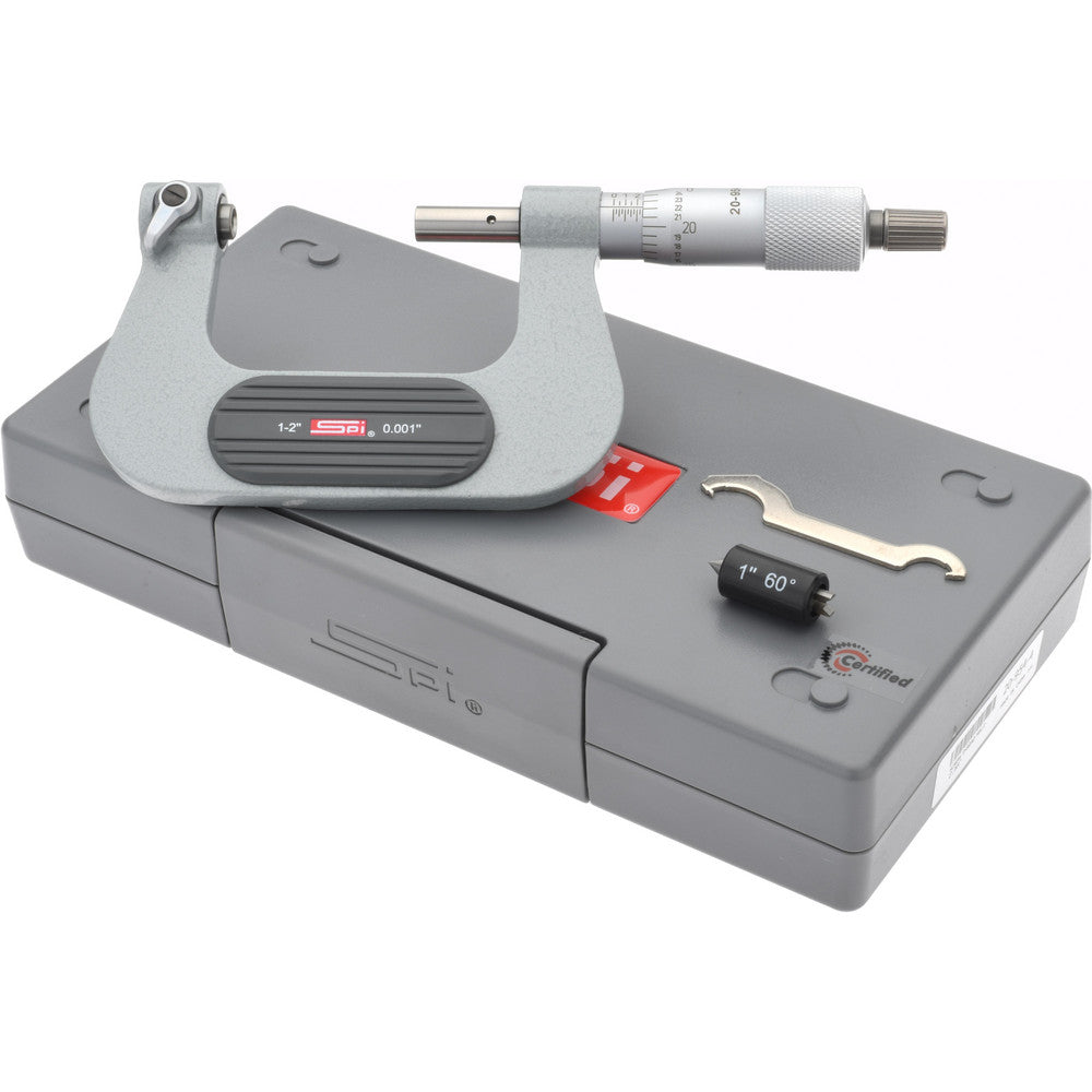 SPI CMS160726110 1 to 2" Range, Mechanical Screw Thread Micrometer