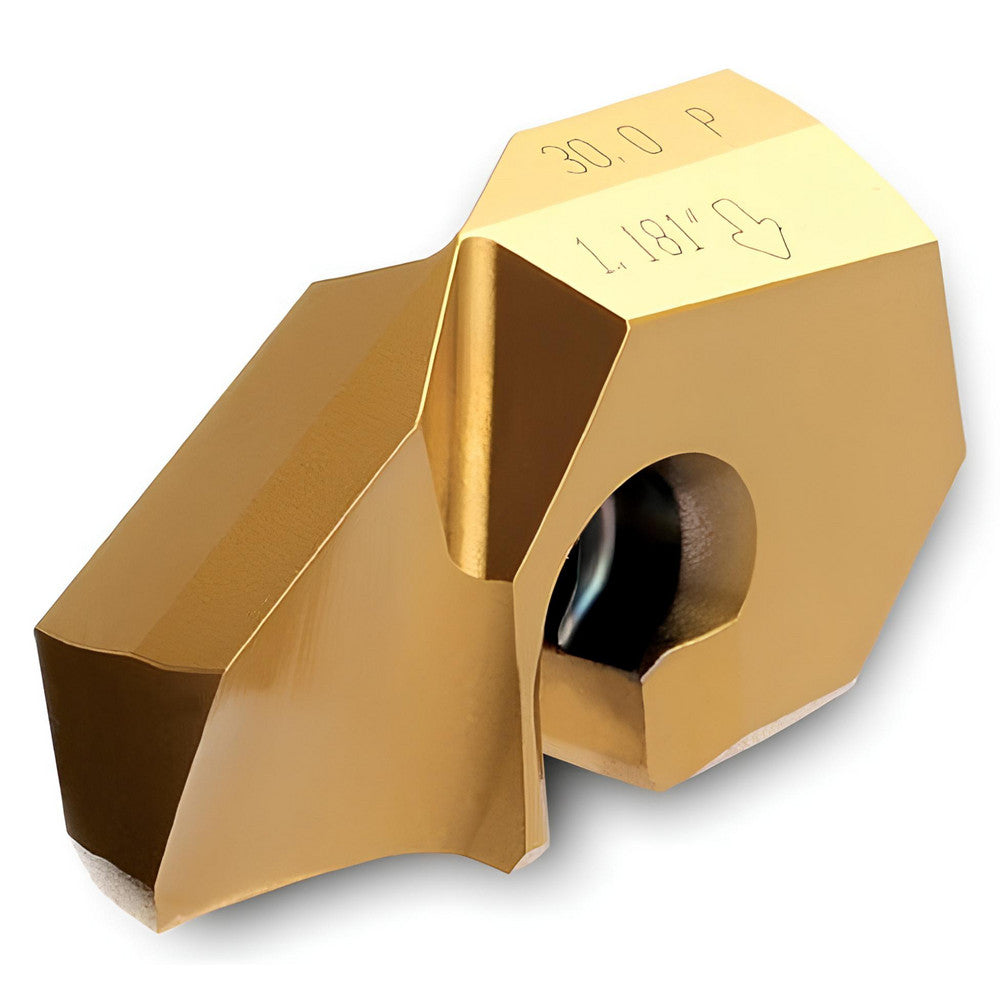 Ingersoll Cutting Tools 6137378 Replaceable Drill Tips Cutting Diameter (Decimal Inch) 1.0630 Point Angle 140.00 Tip Material Solid Carbide Manufacturer Grade IN2505 Series LPA Coating Process PVD