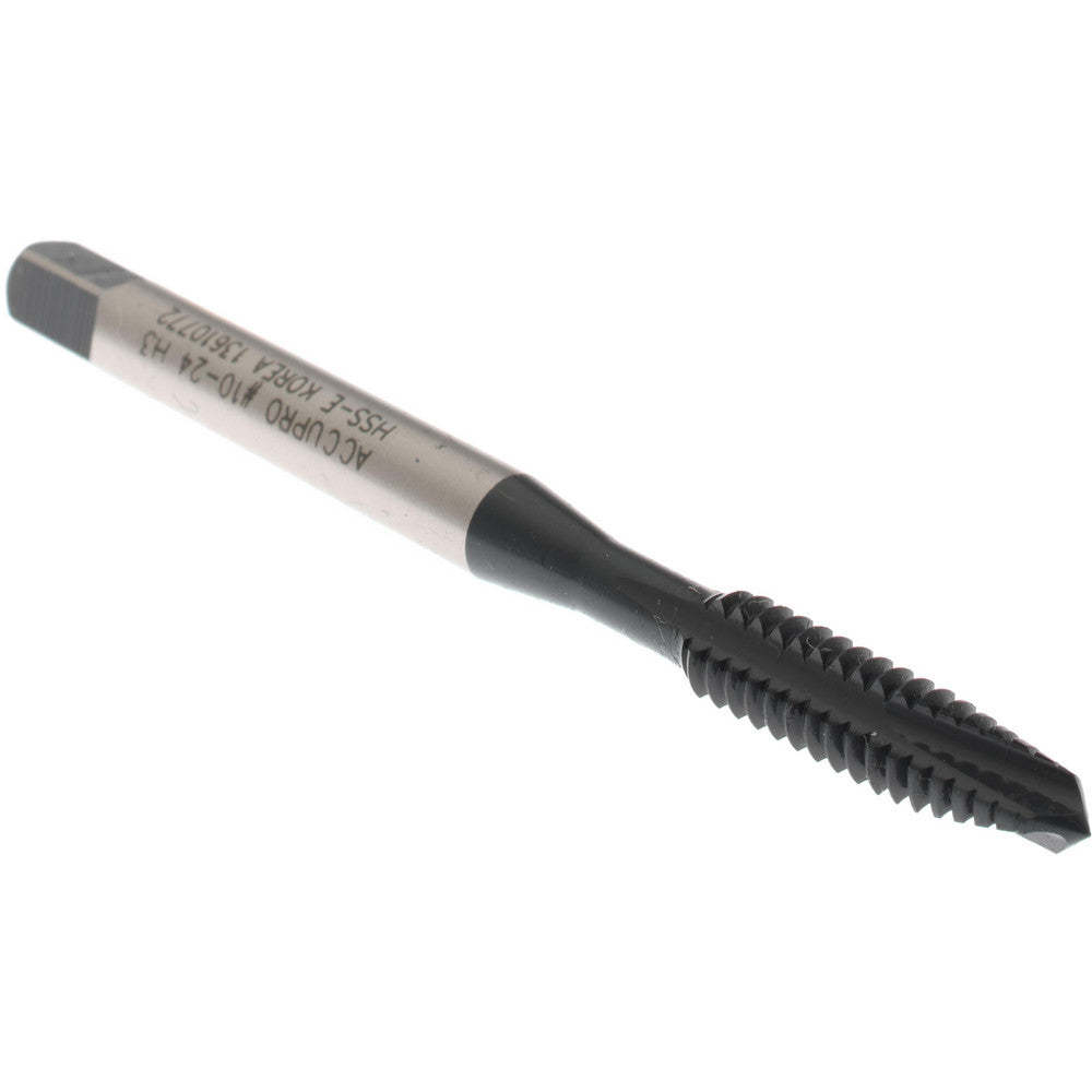 Accupro T1640323 Spiral Point Tap #10-24, 3 Flutes, Plug, 2/2B/3B Class of Fit, Vanadium High Speed Steel, Oxide Coated