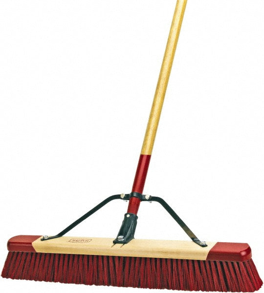 Ames True Temper 7324P1 Push Broom 24" Wide, Polyester Bristle