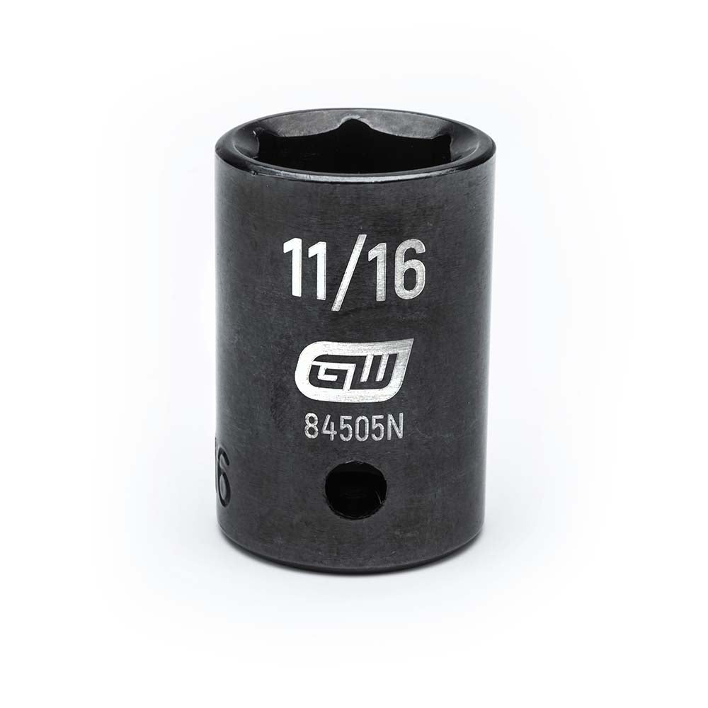 GEARWRENCH 84505N Impact Socket 1/2" Drive, 11/16" Socket, Hex Drive