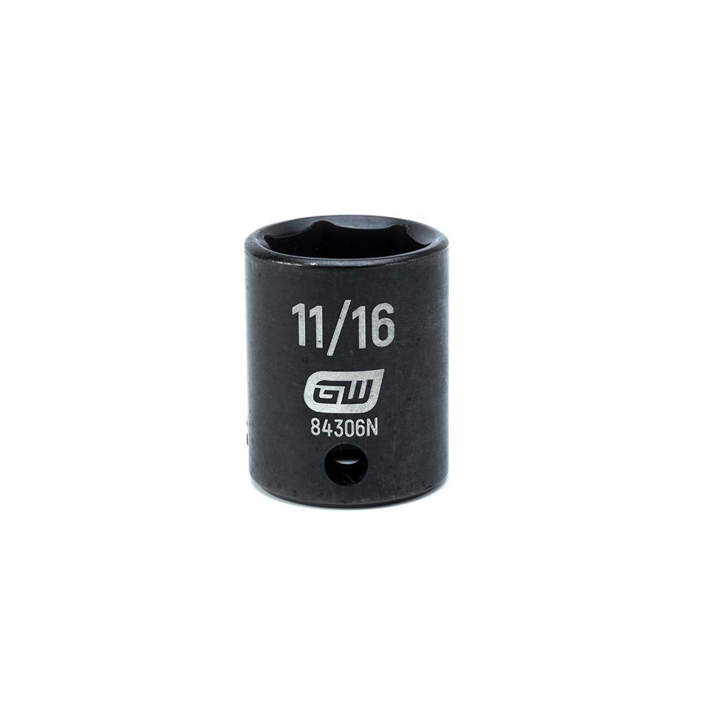 GEARWRENCH 84306N Impact Socket 3/8" Drive, 11/16" Socket, Hex Drive