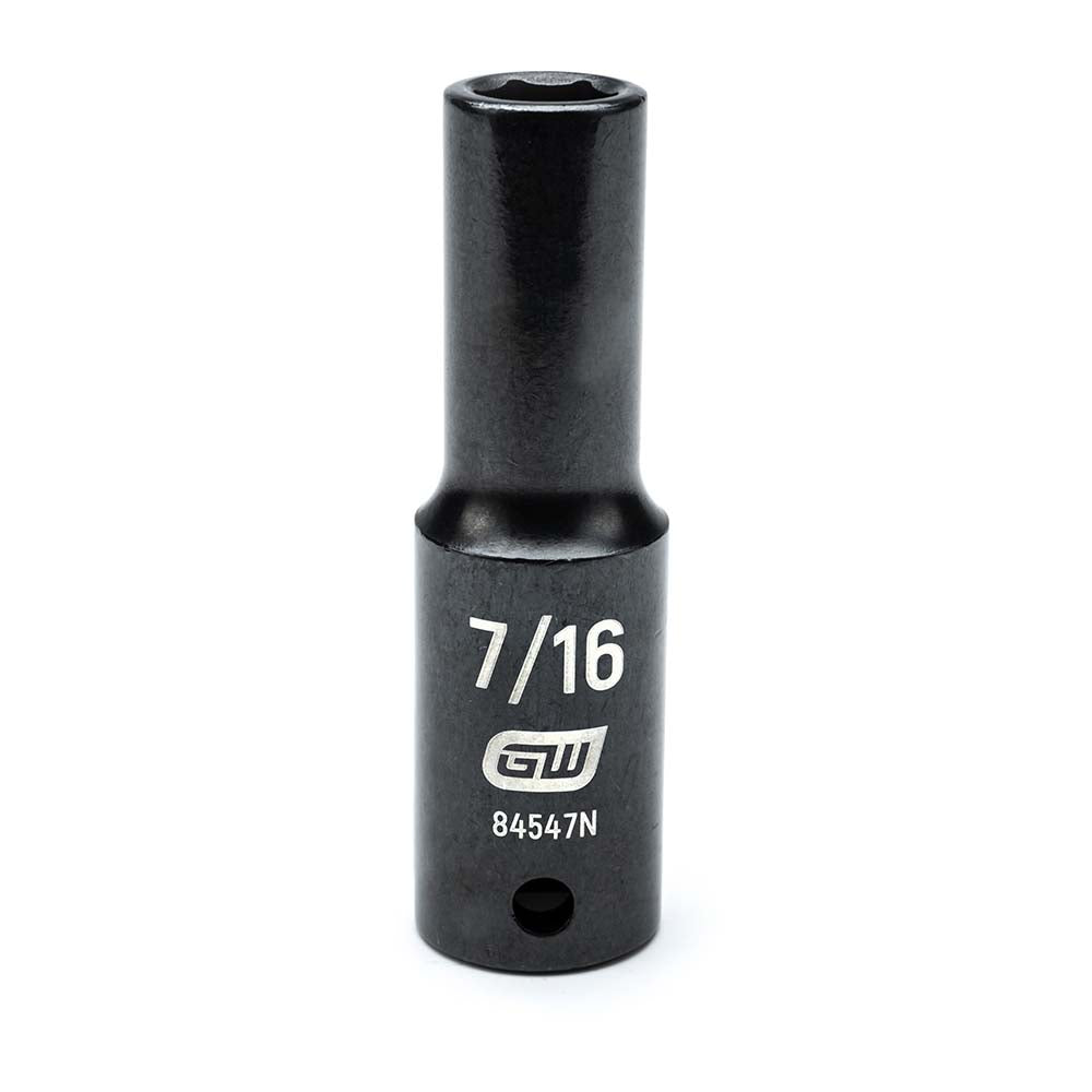 GEARWRENCH 84547N Impact Socket 1/2" Drive, 7/16" Socket, Hex Drive